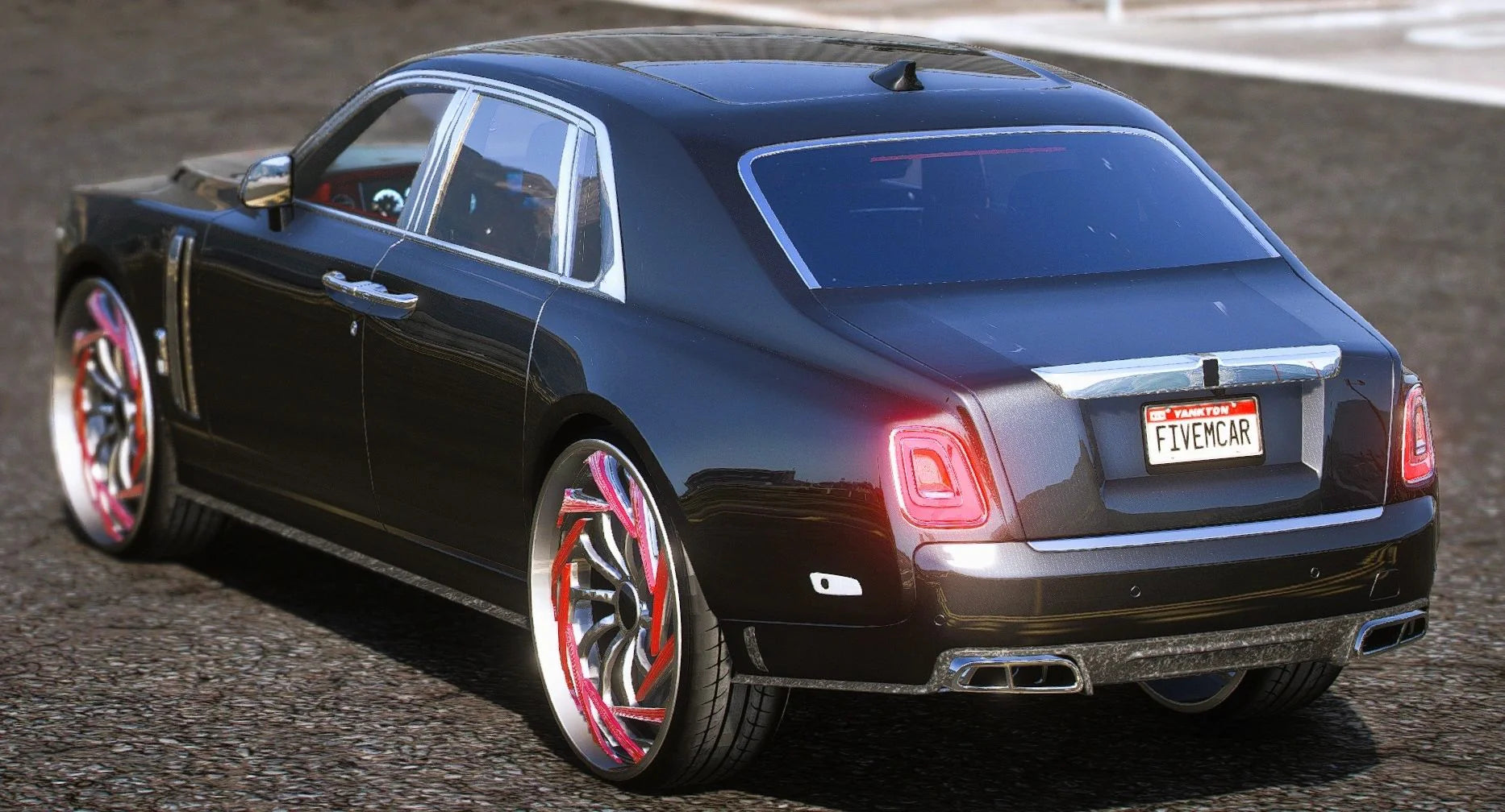 (Unbranded) Rolls Royce Phantom 8 Mansory Donk Spiners Glow | Resnonverba