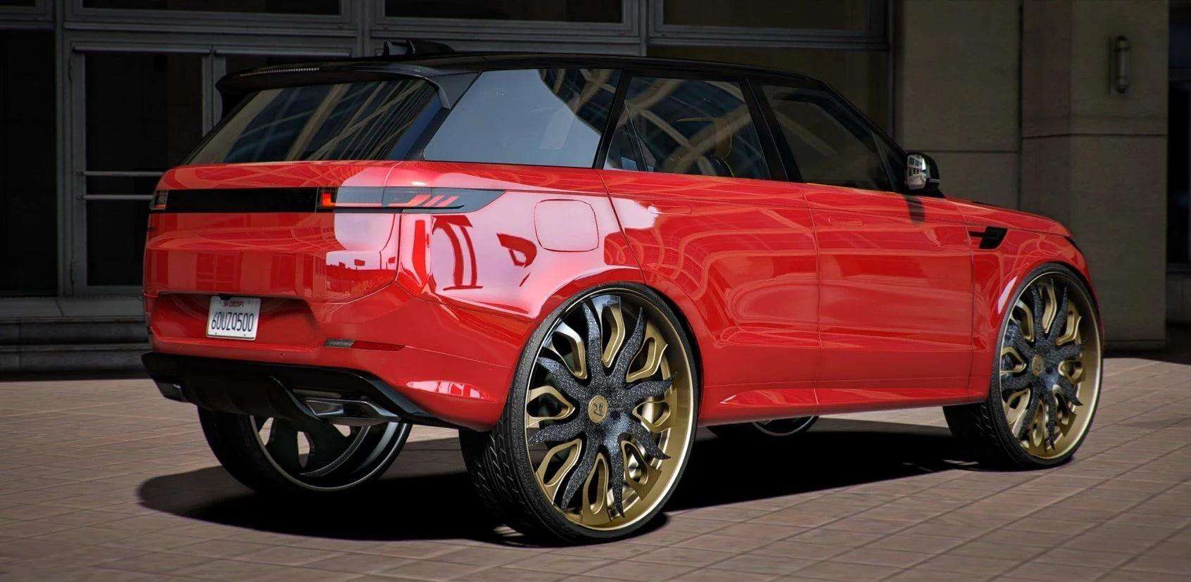 (Unbranded) Range Rover Sport on Diamond Wheels Donk | GZ Customs