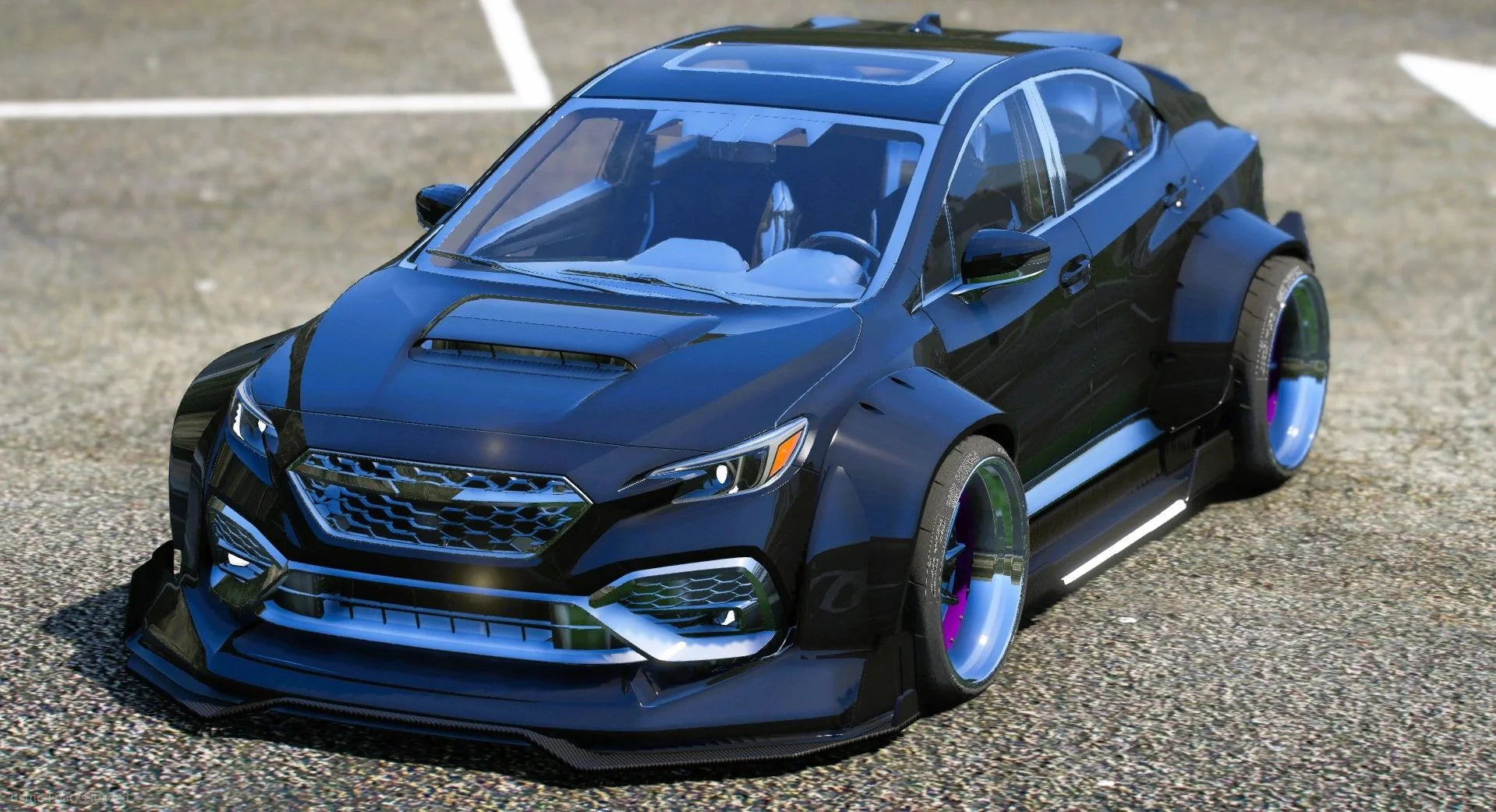 (Unbranded) Subaru Impreza WRX 2022 Bodykit | Hamada Drift
