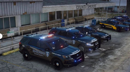 (Unbranded) Sheriff Police Pack 18 Vehicles + Templates