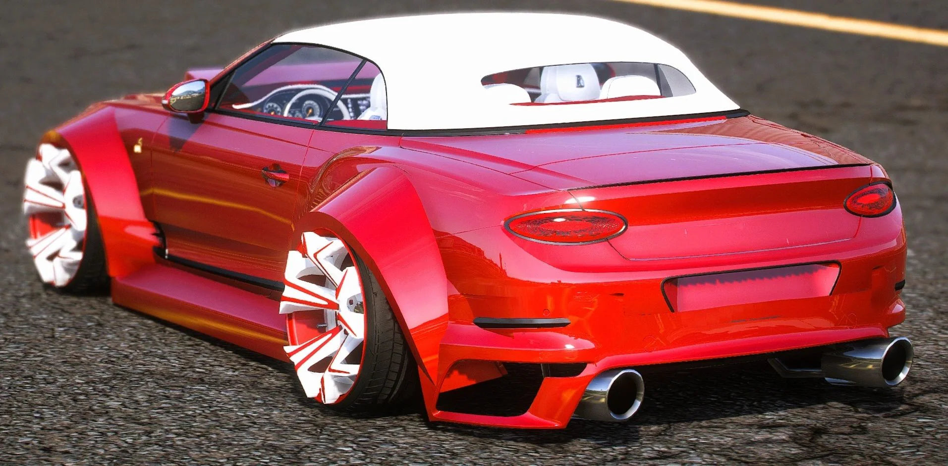 (Unbranded) Widebody Bentley Continental GT Convertible Number 1 Edition | HamadaDrift