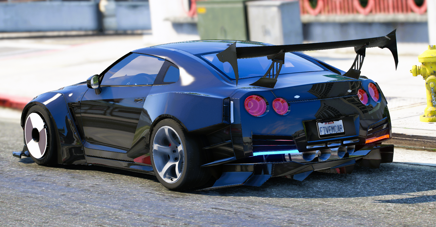 (Unbranded) [Non ELS] Nissan GTR R35 Widebody Police Leo | Tora