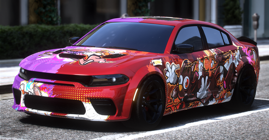 (Unbranded) Dodge Charger Block Party (Animated Sunroof + 6 Seater, Seats On Hood And Trunk) | TakeOver GRG