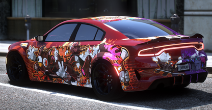 (Unbranded) Dodge Charger Block Party (Animated Sunroof + 6 Seater, Seats On Hood And Trunk) | TakeOver GRG