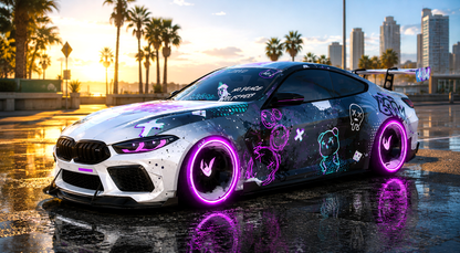(Unbranded) BMW M8 Neon Bear [Dinamic Lights] Bulletproof 6 Seater