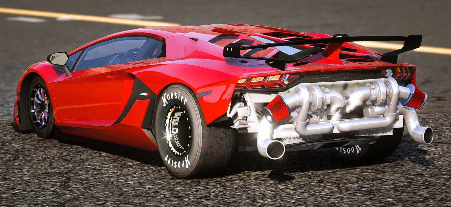 (Unbranded) Lamborghini SVJ Twin Turbo Drag (Armored ) | Performance Build