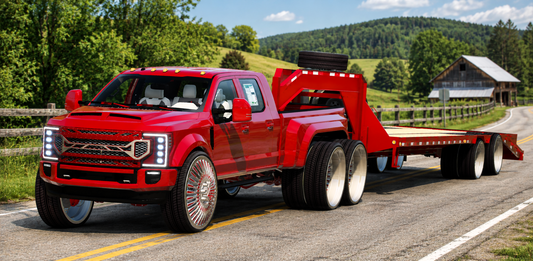 (Unbranded) Ford F150 Mega 10 on Staggered Amani + Trailer