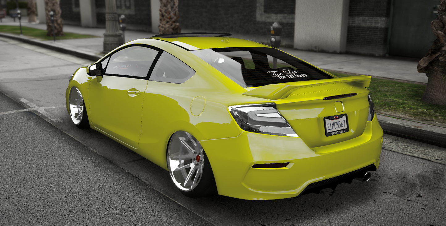 (Unbranded) Honda Civic SI I-VTec DOHC Stanced 2 Door | Hachi Customs