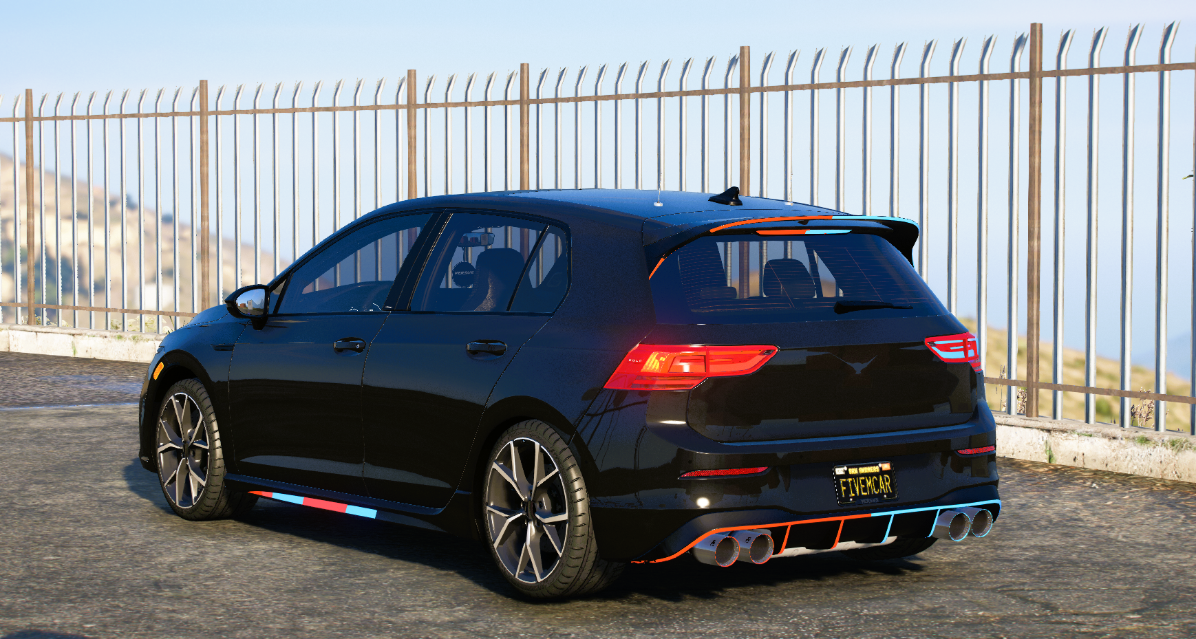 (Unbranded) [Non ELS] Volkswagen Golf 8R Police Modern Lights [NON ELS] | Versus