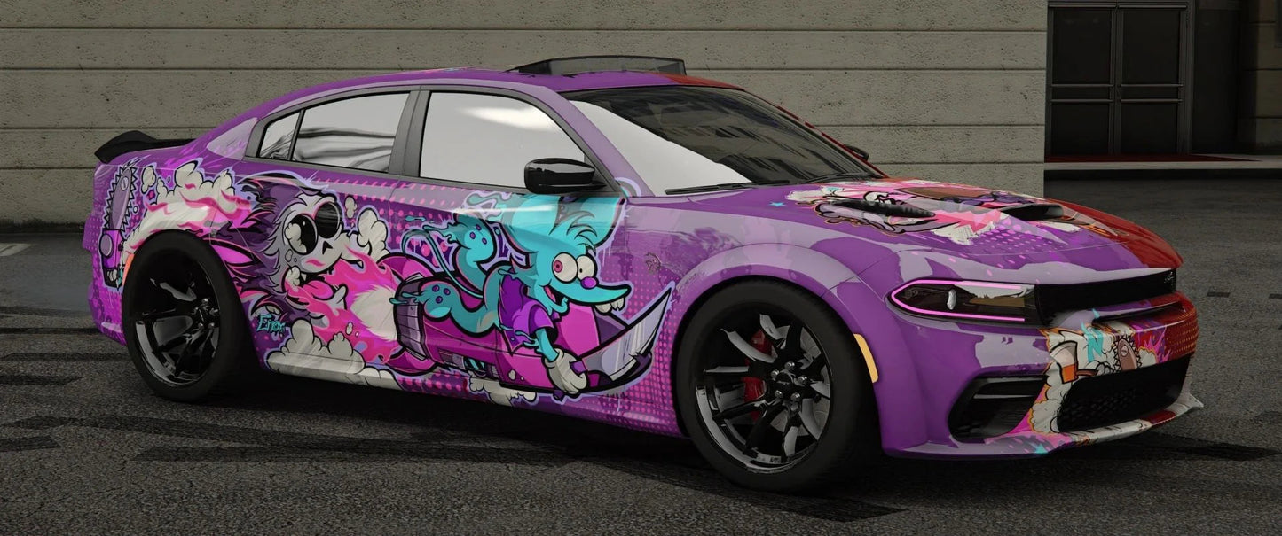 Dodge Charger Block Party (Animated Sunroof + 6 Seater, Seats On Hood And Trunk) | TakeOver GRG