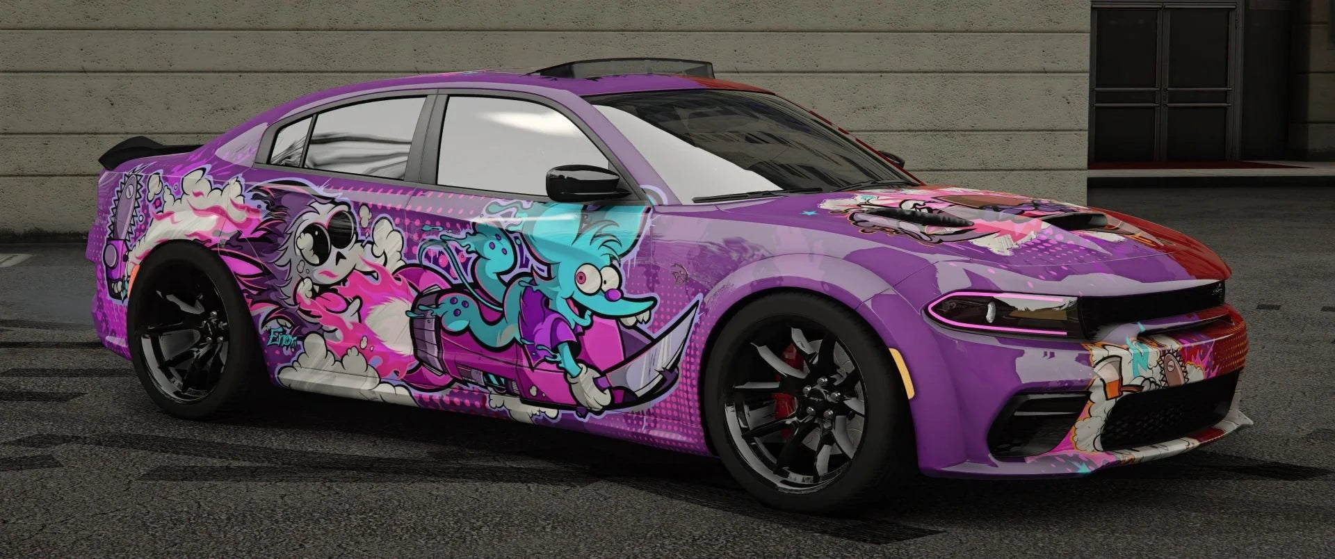 Dodge Charger Block Party (Animated Sunroof + 6 Seater, Seats On Hood And Trunk) | TakeOver GRG