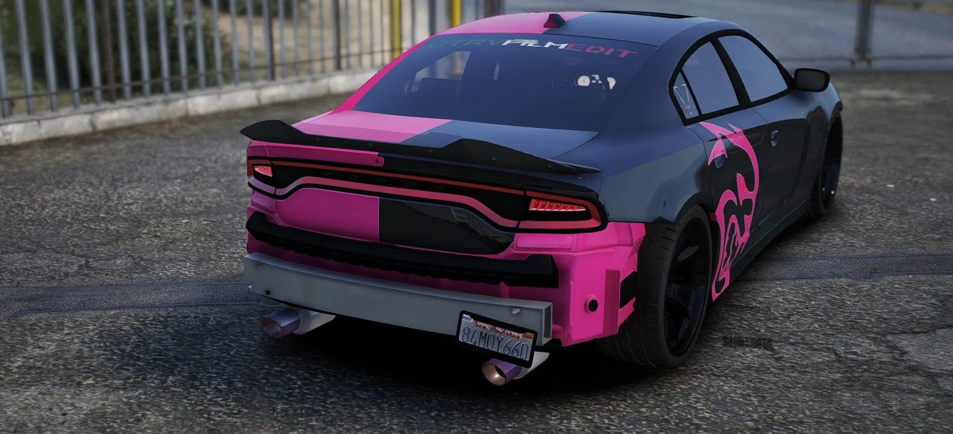 Dodge Charger Hellcat (5 Seater) 1 on Roof | Lord Customs