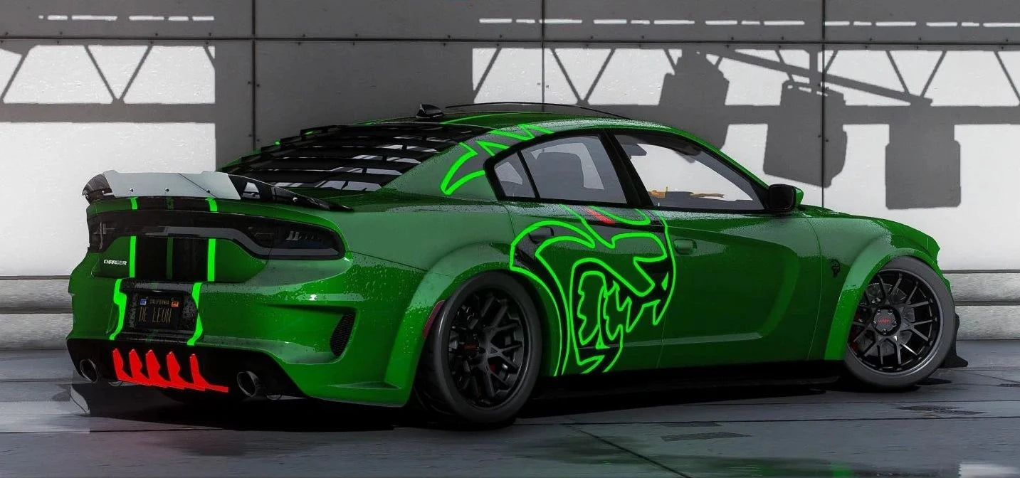 Dodge Charger Hellcat With Cash, AK's and Money (Removable Livery) | Tway | Performance Build