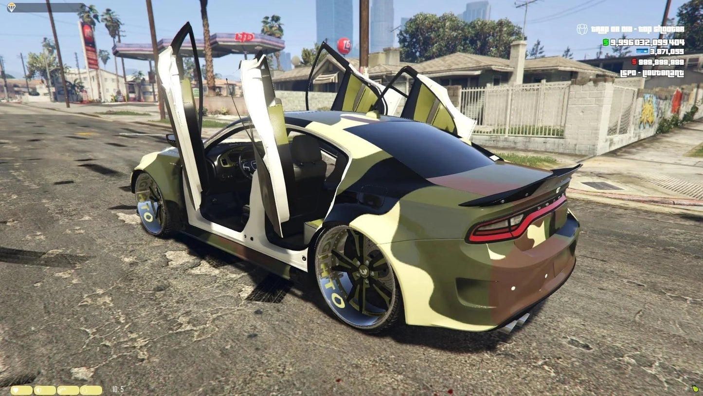 Dodge Charger SRT Camo On Forgiato Aguzzos With Lambo Doors | ATM Boesta | Performance Build