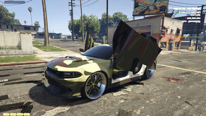 Dodge Charger SRT Camo On Forgiato Aguzzos With Lambo Doors | ATM Boesta