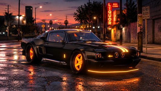 Custom Ford Mustang Boss Prior Demon [Dinamic Lights]