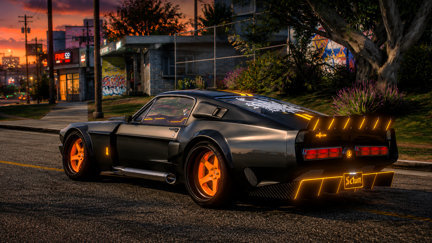 Custom Ford Mustang Boss Prior Demon [Dinamic Lights]