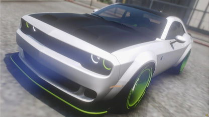 Demon Redeye Challenger Custom Tires and Forgiatos | Trill