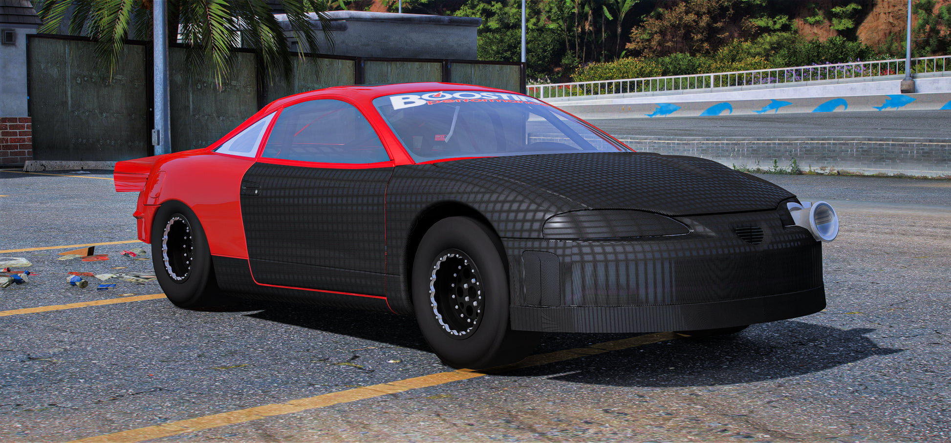 Drag Mitsubishi Eclipse Dee Red