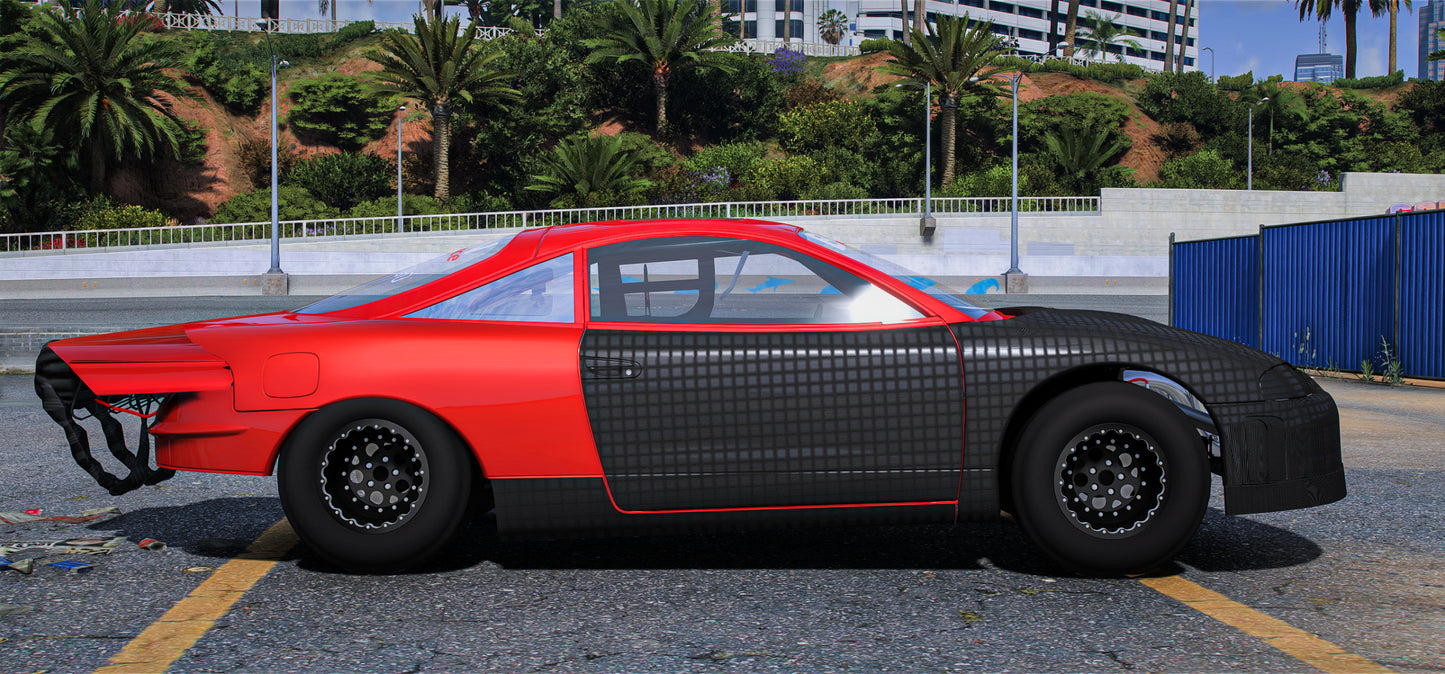 Drag Mitsubishi Eclipse Dee Red