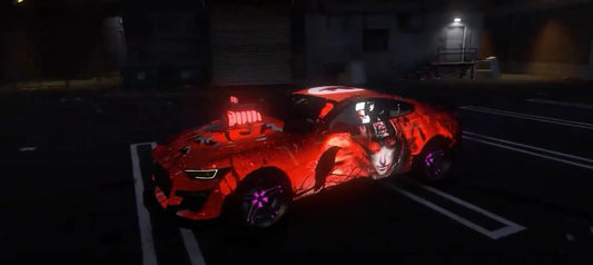 Ford Mustang Uchiha Itachi | Glowing Decals | Light Animation | Neo Designer