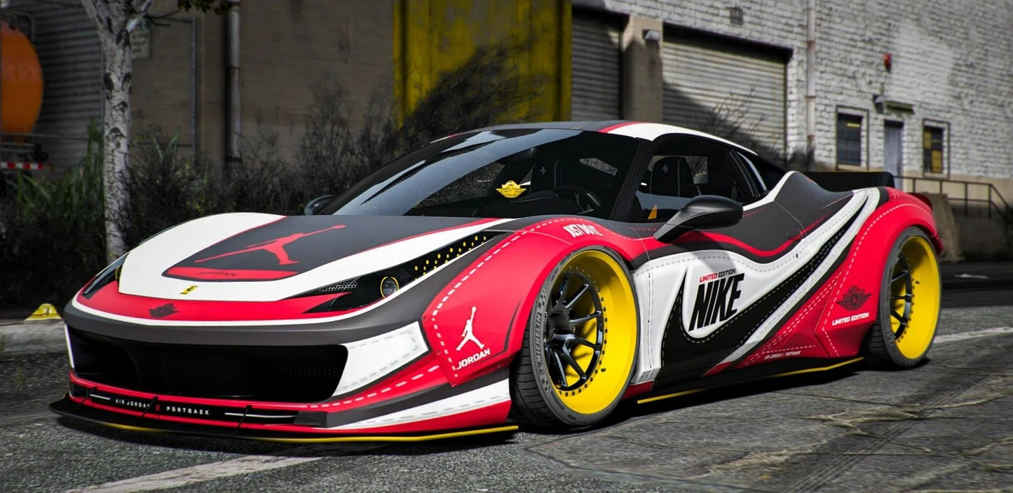 Ferrari 458 Air Jordan 1 [60+ Tuning Parts] [Dinamic Lights] | Port Baek