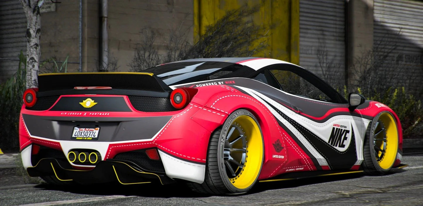 Ferrari 458 Air Jordan 1 [60+ Tuning Parts] [Dinamic Lights] | Port Baek