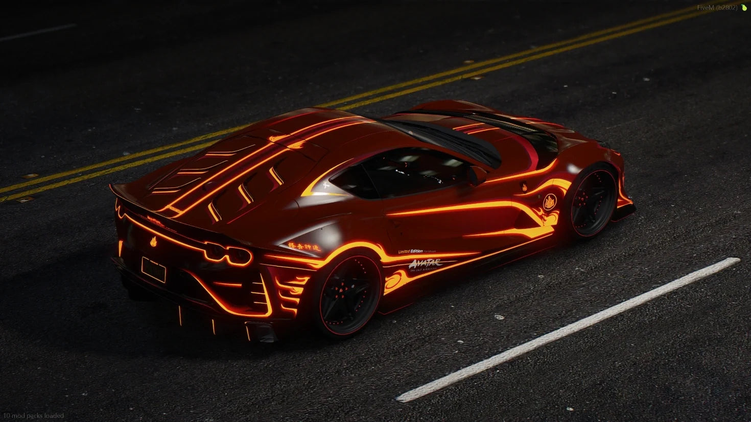 Ferrari 812 Competition Avatar: The Last Airbender [Dinamic Lights] | Port Baek