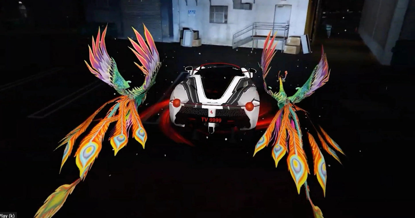 Ferrari Glowing | 3D animation | Light Animation| Neo Design | Performance Build