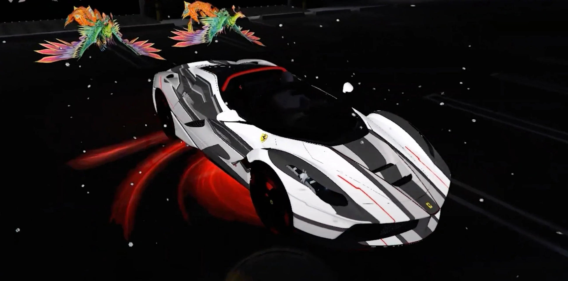 Ferrari Glowing | 3D animation | Light Animation| Neo Design | Performance Build