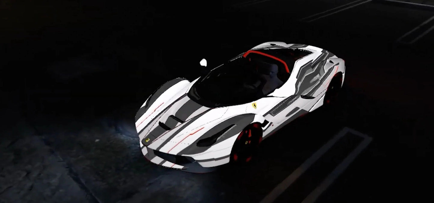 Ferrari Glowing | 3D animation | Light Animation| Neo Design | Performance Build