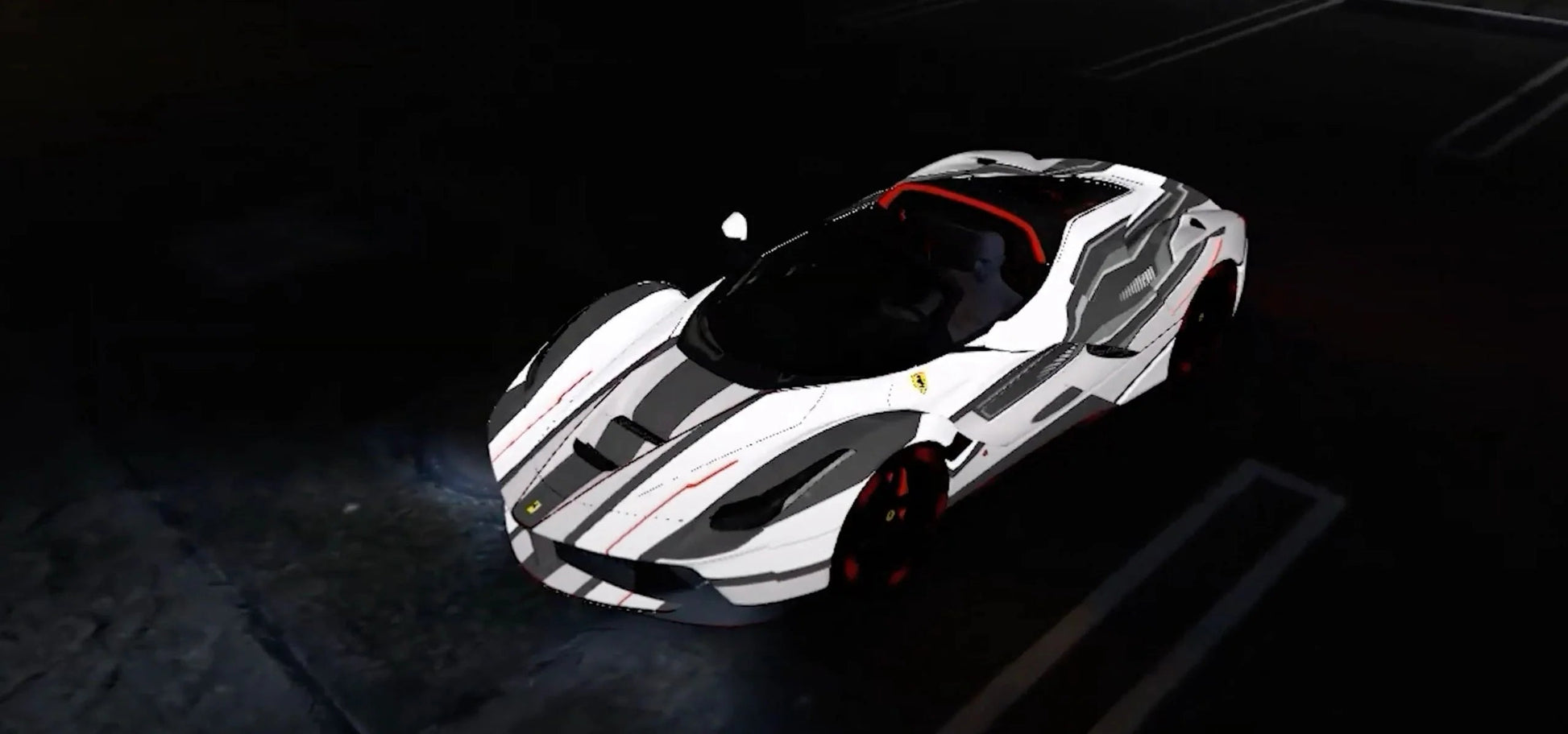 Ferrari Glowing | 3D animation | Light Animation| Neo Design | Performance Build