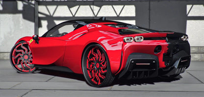 Ferrari SF90 on Rucci Donk | PNUT Customs