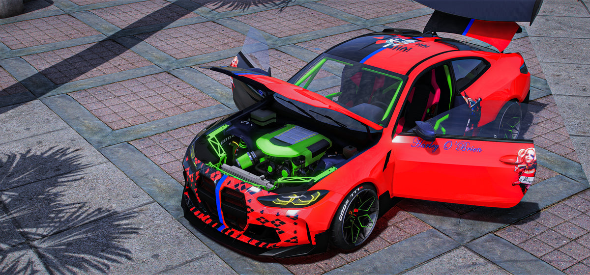 (Unbranded) BMW M4 BEEMAH Harley Quinn
