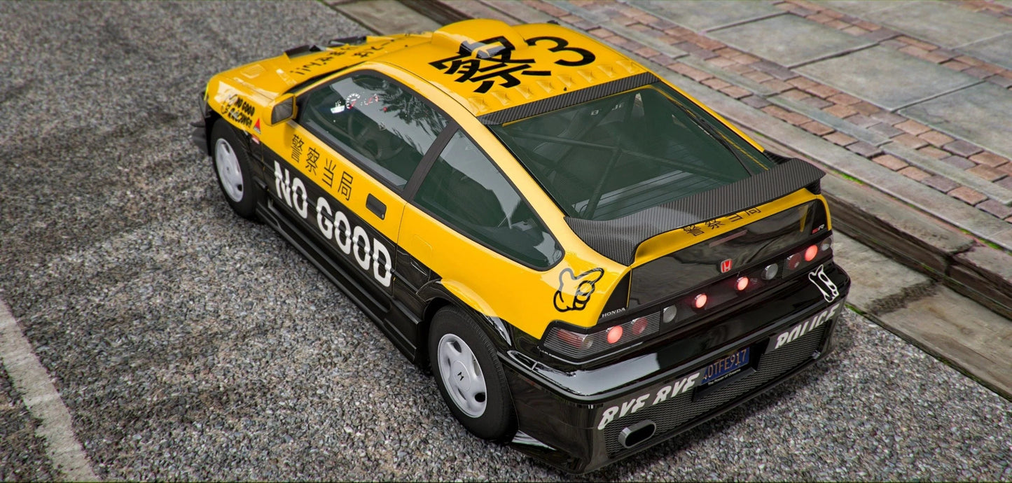 Honda CRX (150+ Tuning Parts + 14 Liveries) | Hashiriya