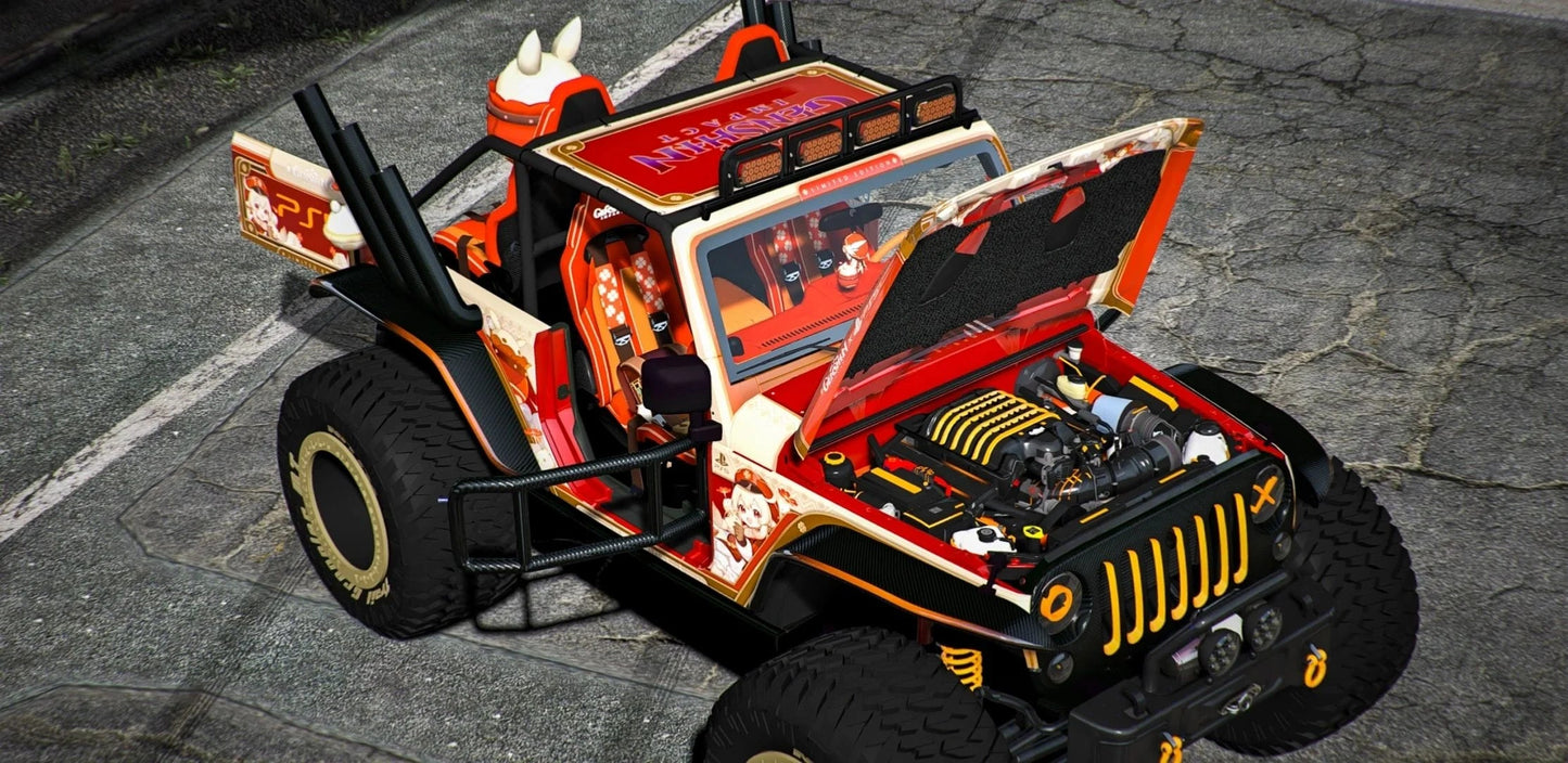 Jeep Trailcat PlayStation 5 Genshin Impact [Dinamic Lights] | Port Baek