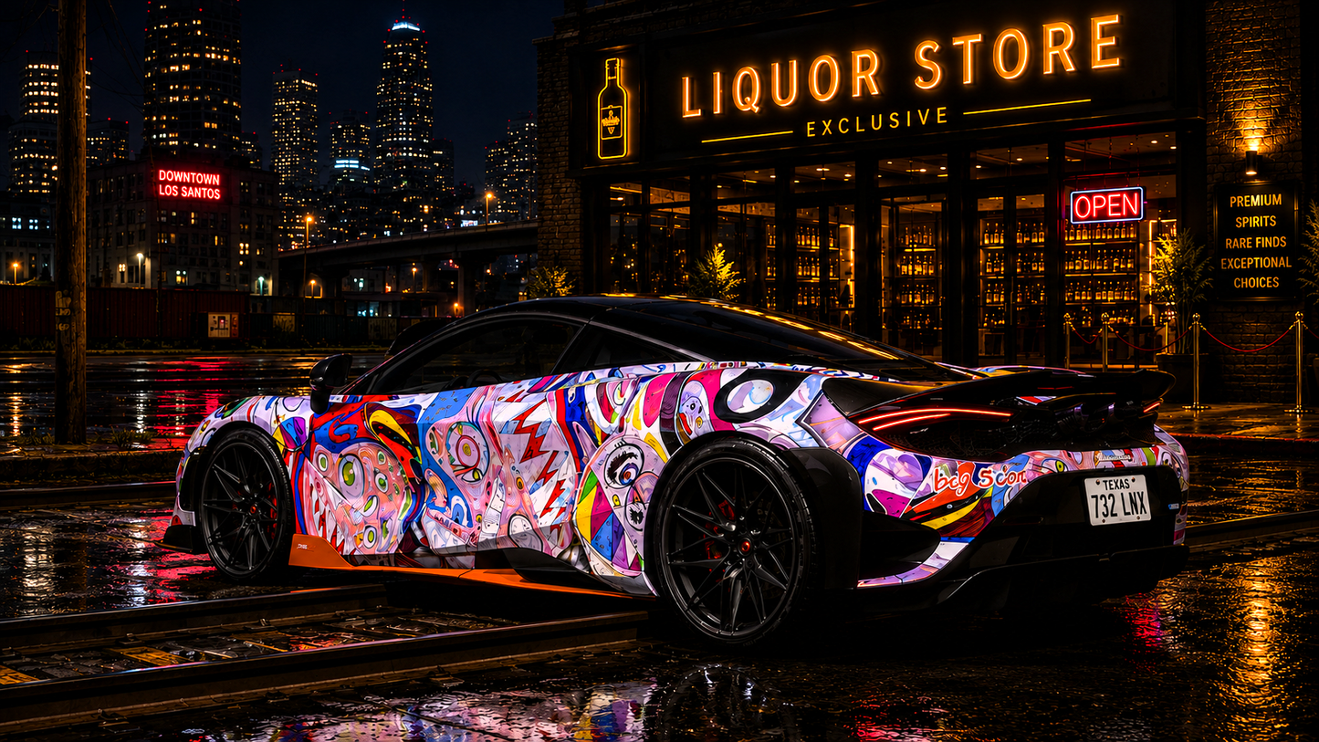 McLaren 765LT Custom Livery [Dinamic Lights]