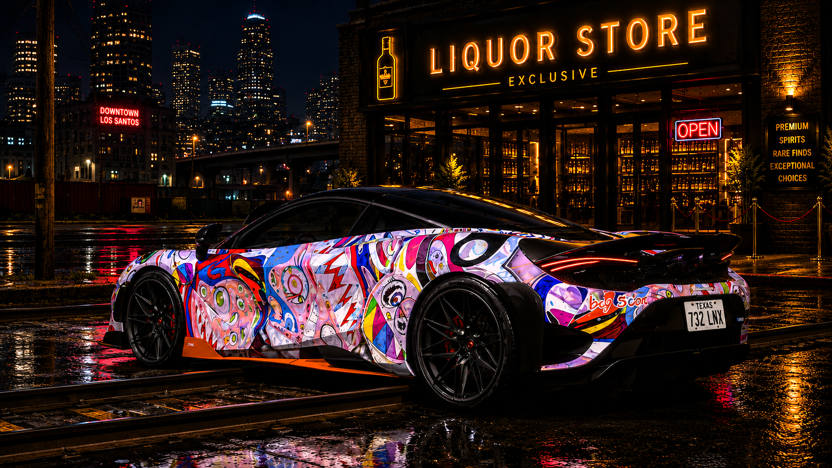 McLaren 765LT Custom Livery [Dinamic Lights]