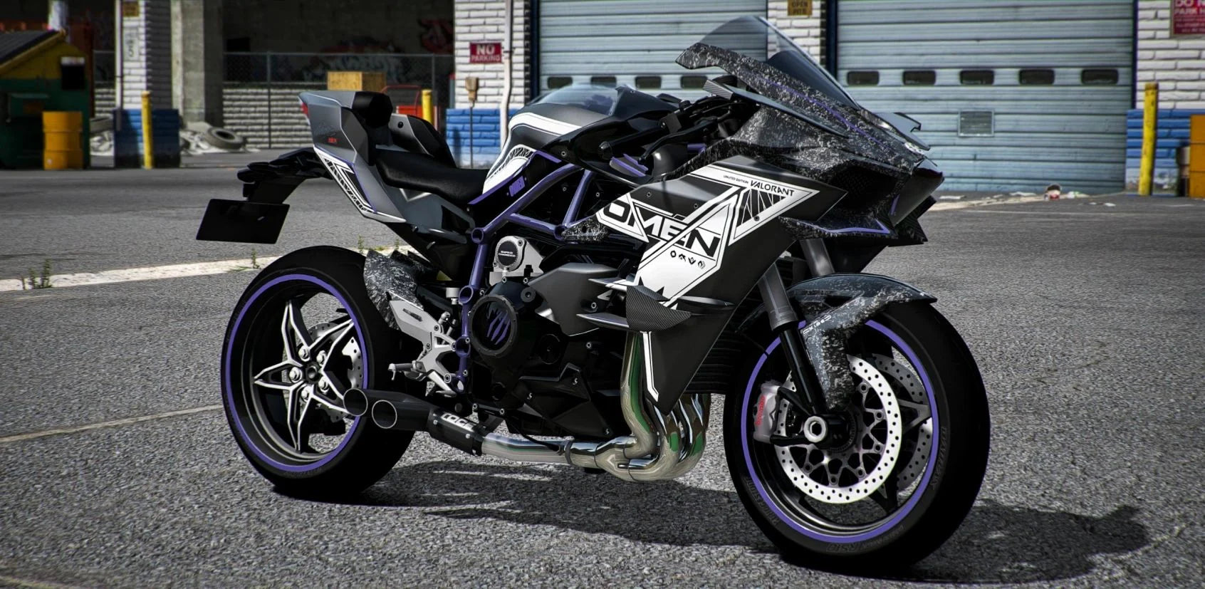 Kawasaki H2R Valorant: Omen Forged Carbon | Port Baek