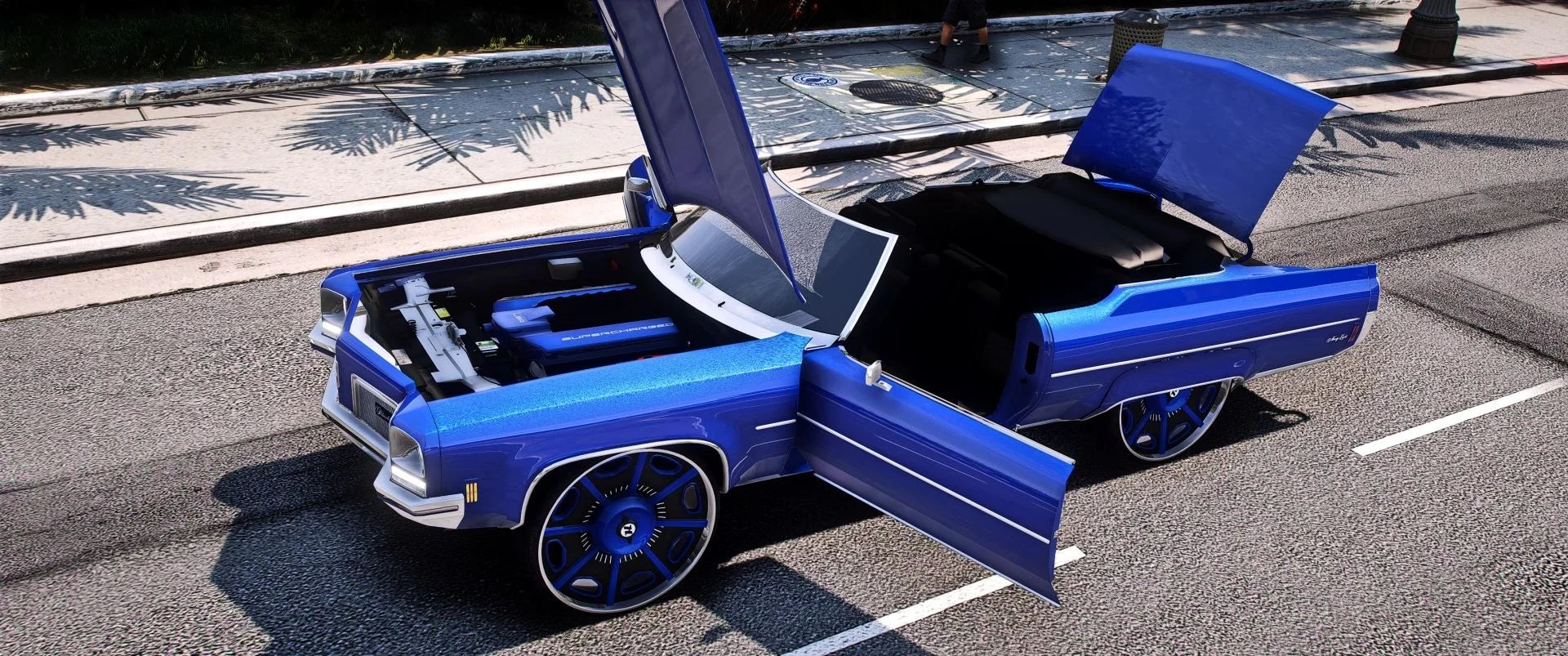Oldsmobile Delta98 Vert Donk 1972 [Animation Roof] | DT