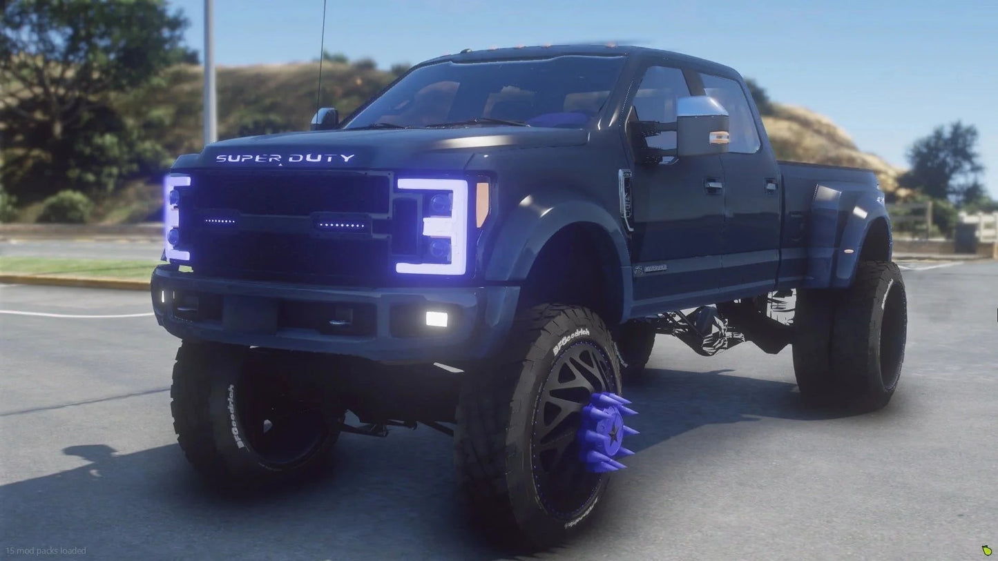 Lifted Ford F-450 Dually On American Force