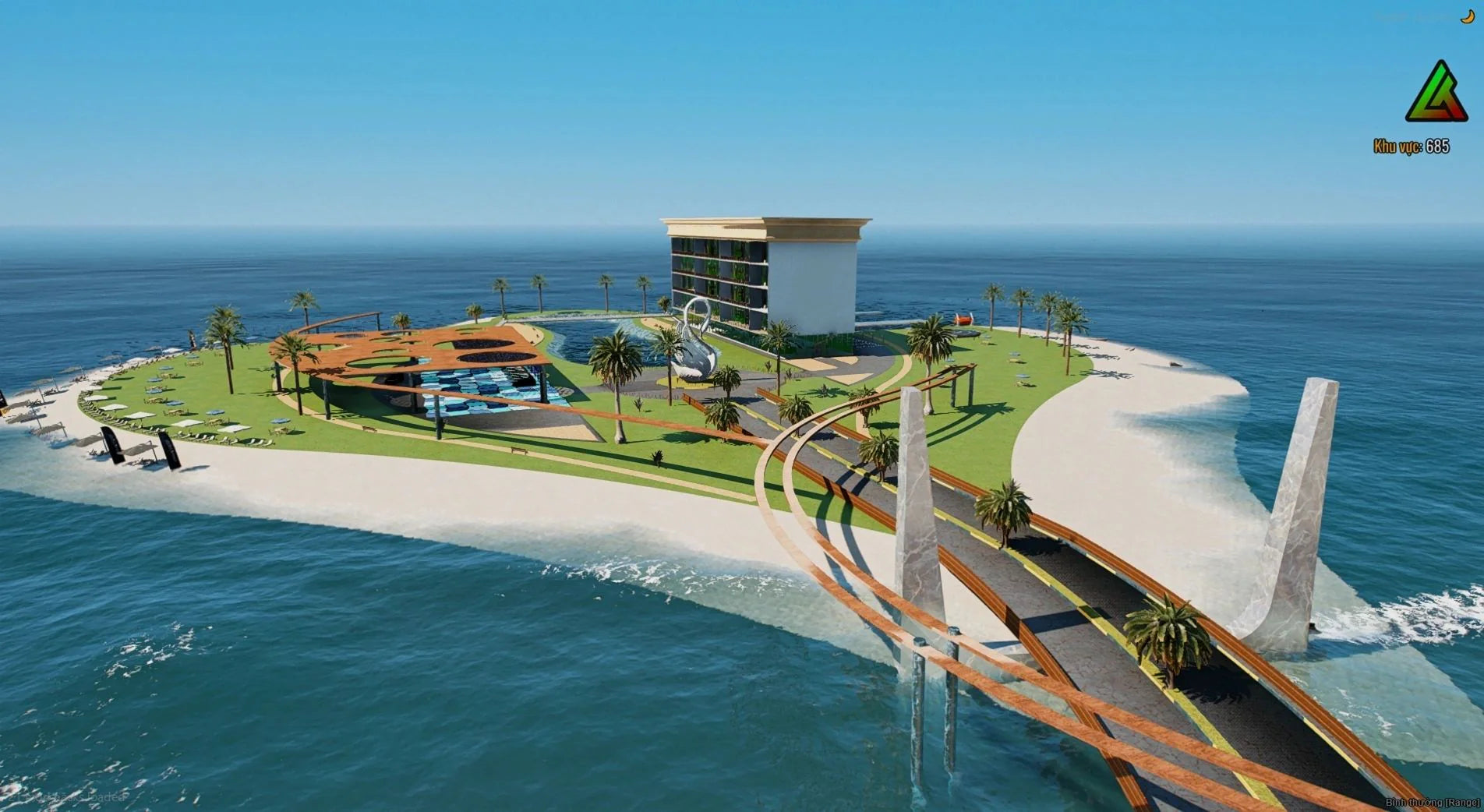  3D Island of distinction