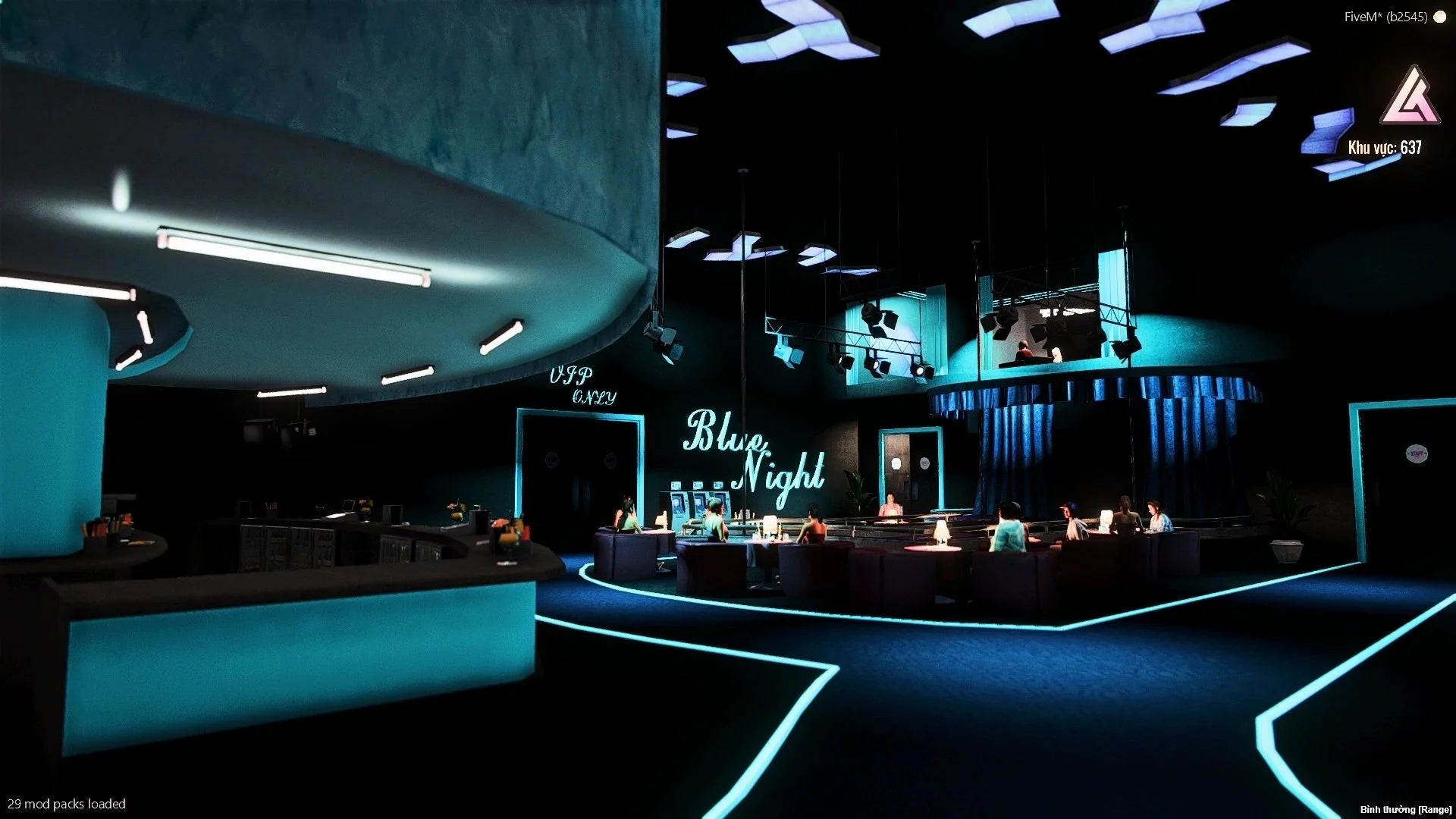  Blue night stripclub