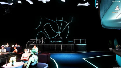  Blue night stripclub