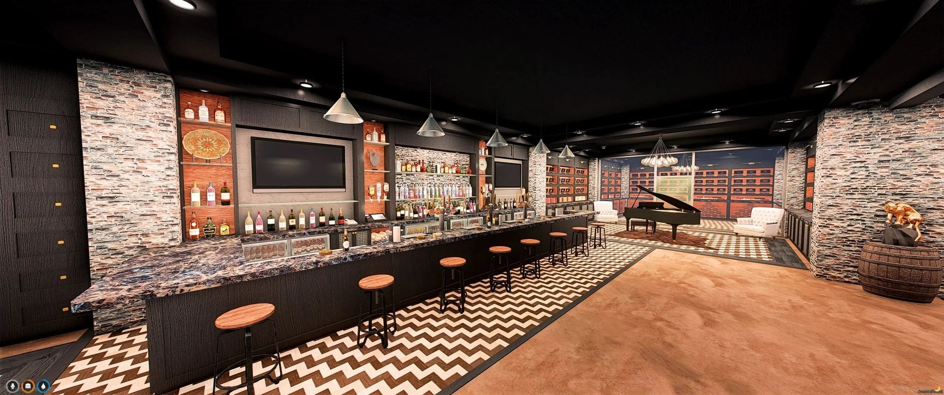  Cigar Bar & Lounge | Pain's Designs