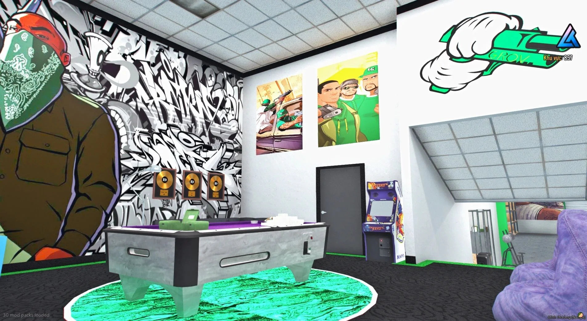  Grove Street Gang Compound (Gang Zone)