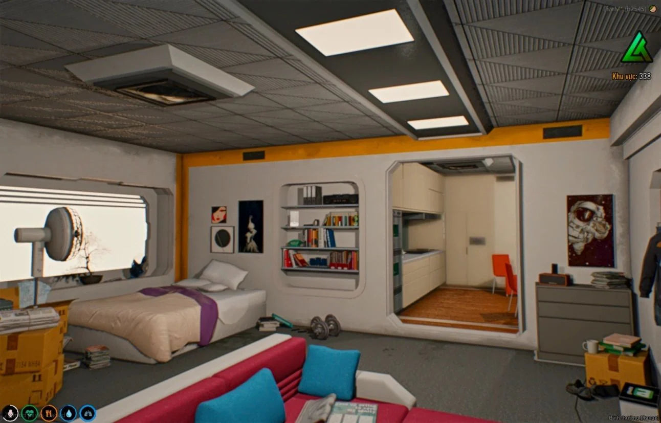  Open Interior - Sci-Fi Bunker