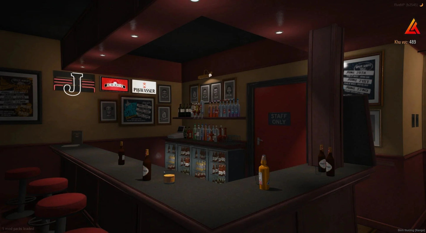  Open Interior Stand Up Cafe Overview (Bar)