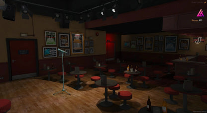  Open Interior Stand Up Cafe Overview (Bar)