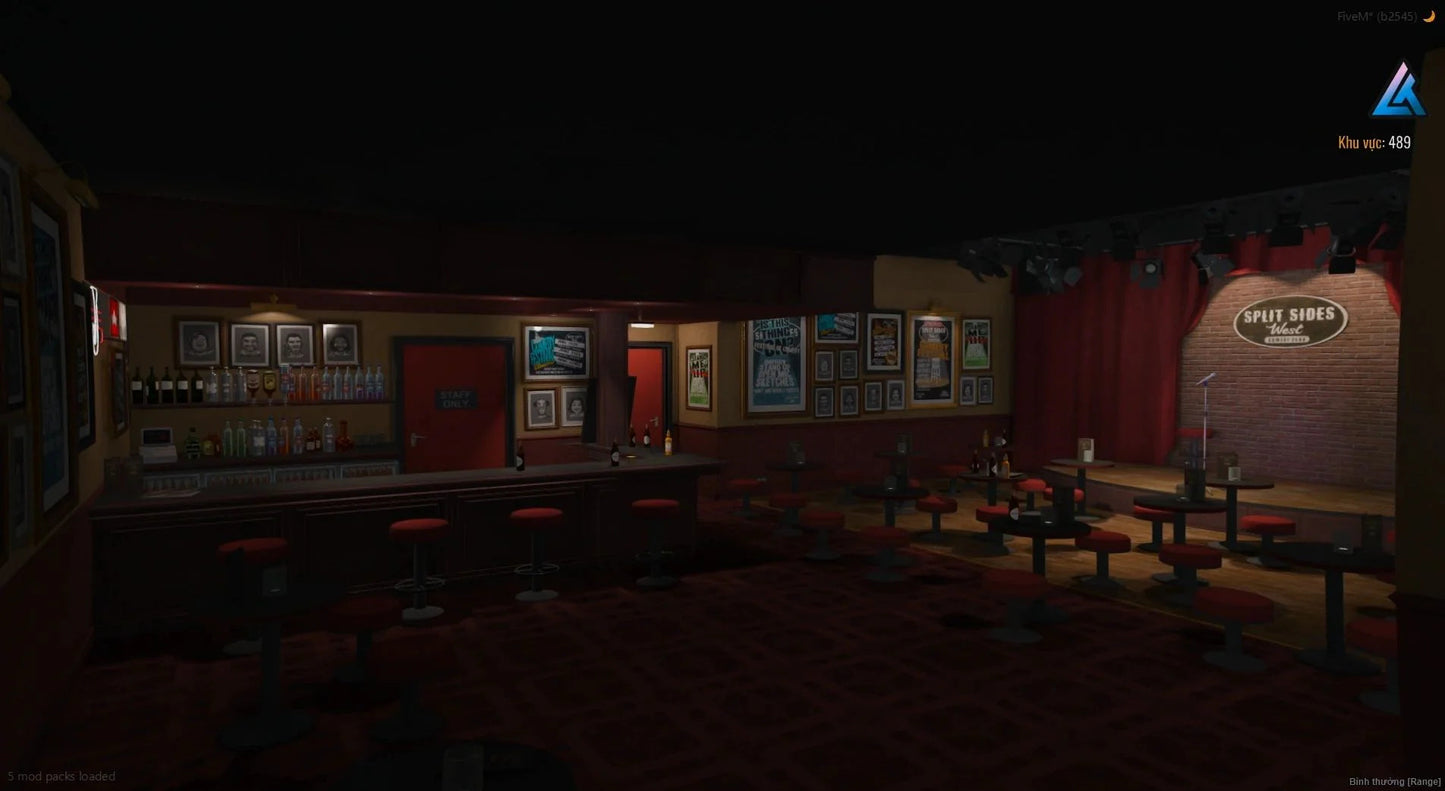  Open Interior Stand Up Cafe Overview (Bar)